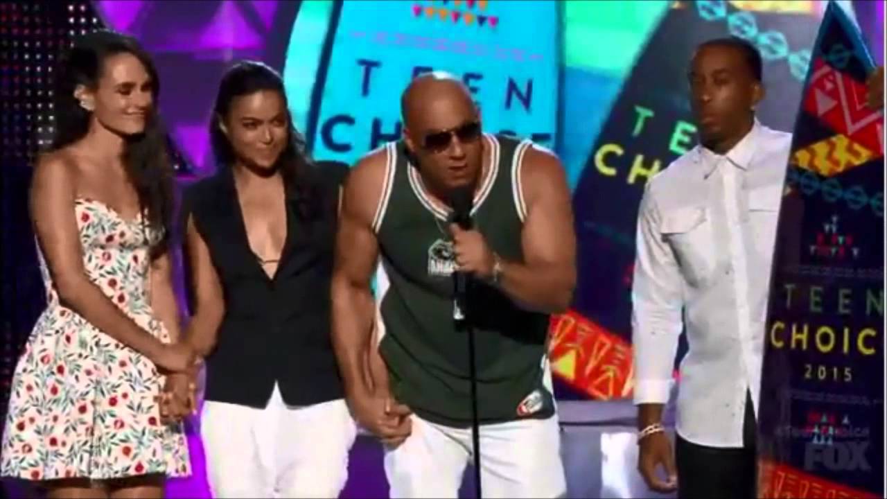VinDiesel, MichelleRodriguez, PaulWalker, Jordana & Ludacris win for Furious7