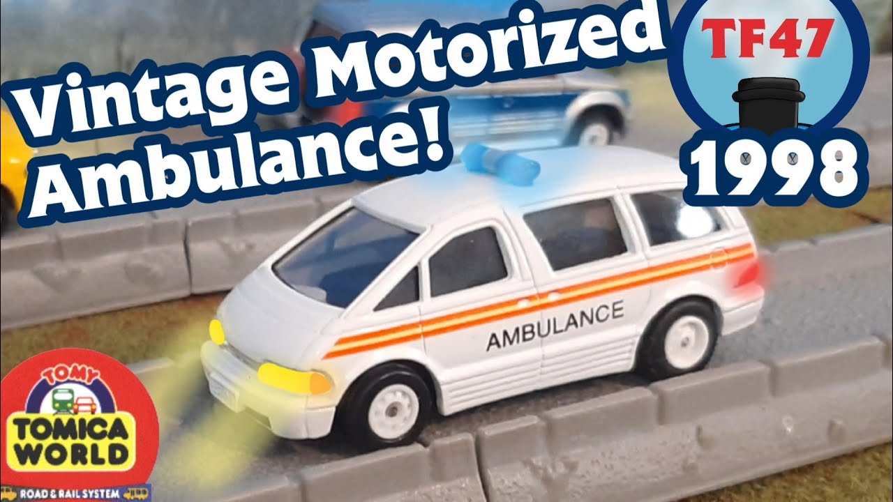 Vintage Tomy Tomica World Motorized Ambulance 1998 Thomas Motor Road & Rail Model Review For Adults!