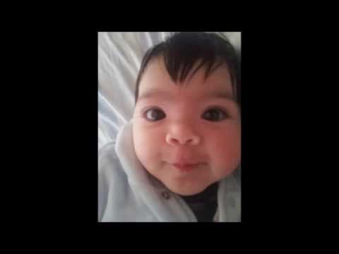 Violeta felices cuatro meses