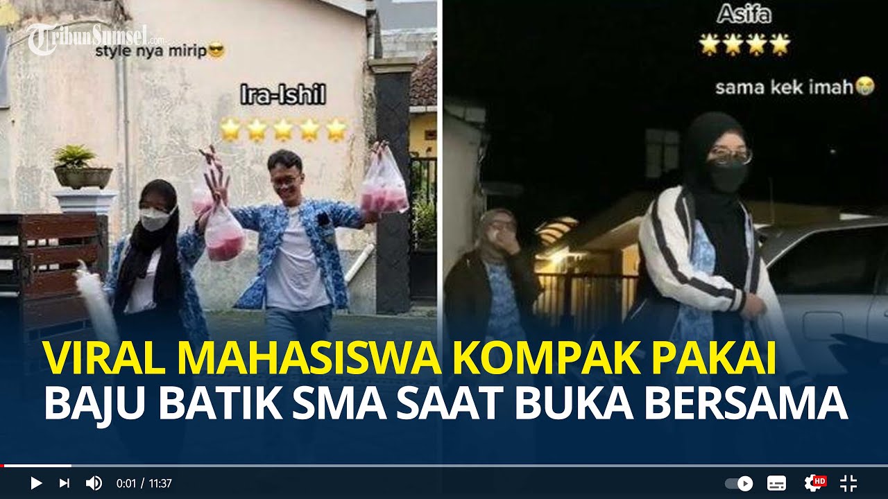 Viral Mahasiswa Kompak Pakai Baju Batik SMA saat Buka BersamaPuasa, Nostalgia Masa Sekolah