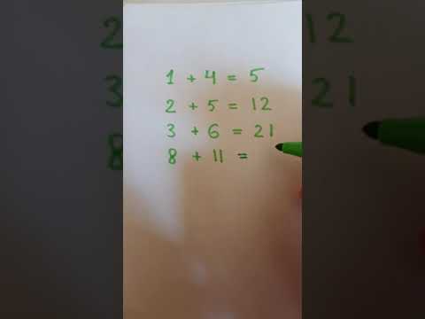 Viral math problem #13 1+4=5, 2+5=12, 3+6=21, 8+11=?