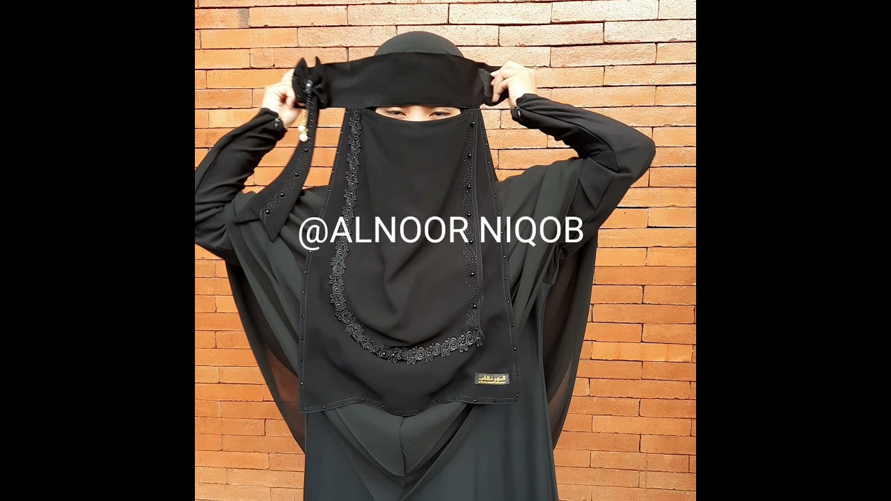viral niqab temboro paling laris . review & tutorial niqab bandana pita terbaru by alnoor niqob