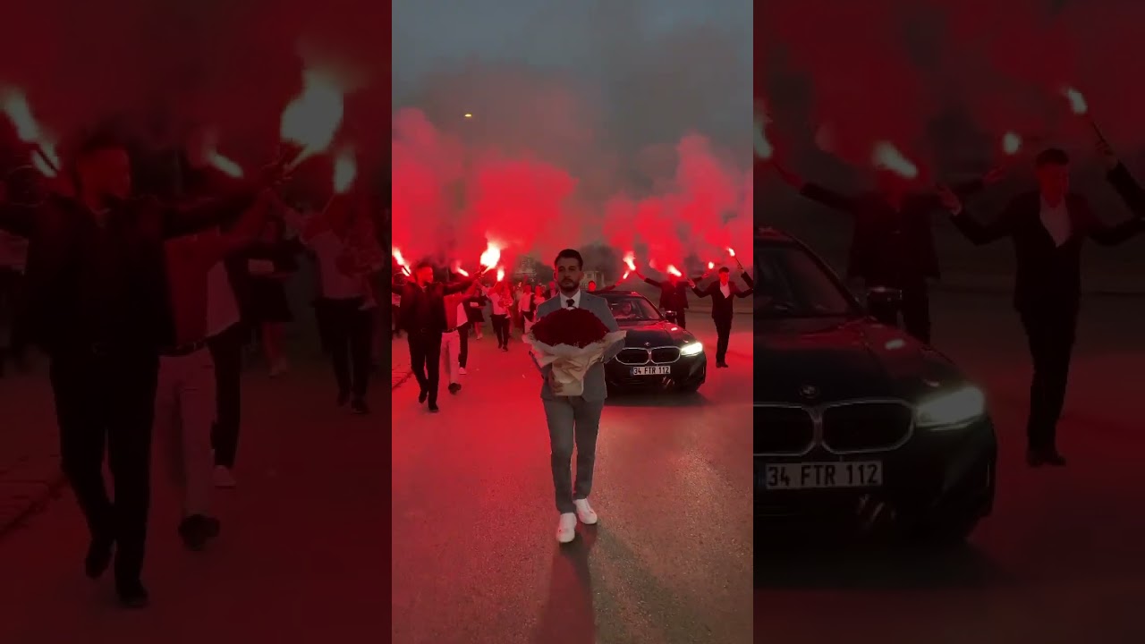 Viral olan kız isteme yürüyüşü 😇.                  #nişan #söz #damat #kızisteme #meşale