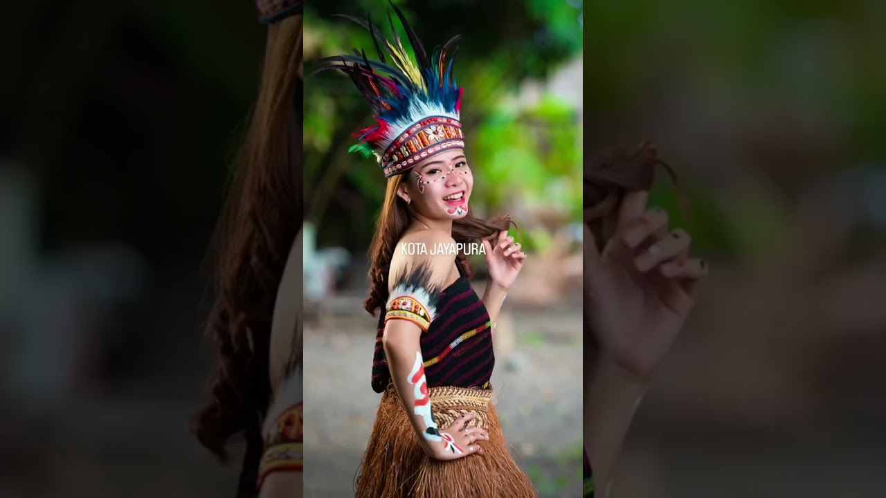 Viral Selebgram Cantik Pakai Baju Adat Papua #viral #shorts