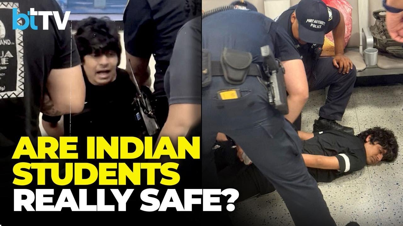 Viral Video: Indian Student Pinned, Handcuffed At US Airport; Eyewitness Video Sparks Outrage