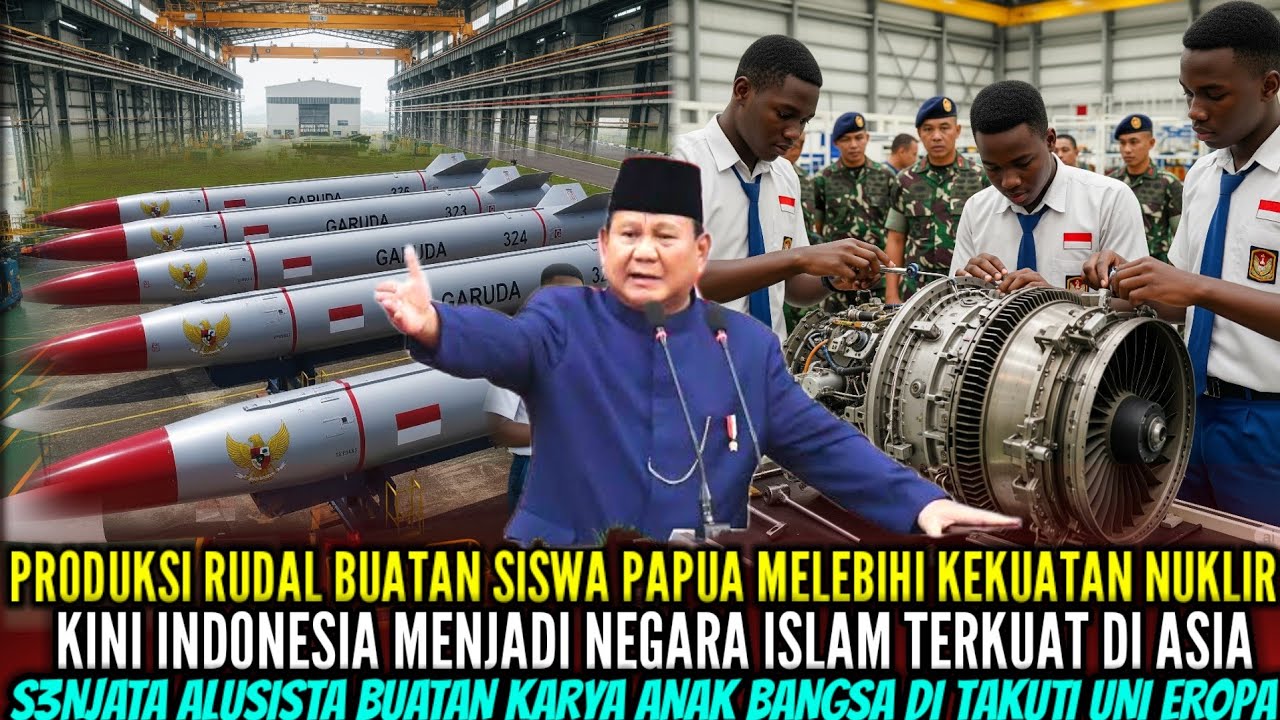 VIRAL❗️INDONESIA GEMPARKAN DUNIA SISWA ASAL PAPUA CIPTAKAN RUDAL MELEBIHI NUKL1R