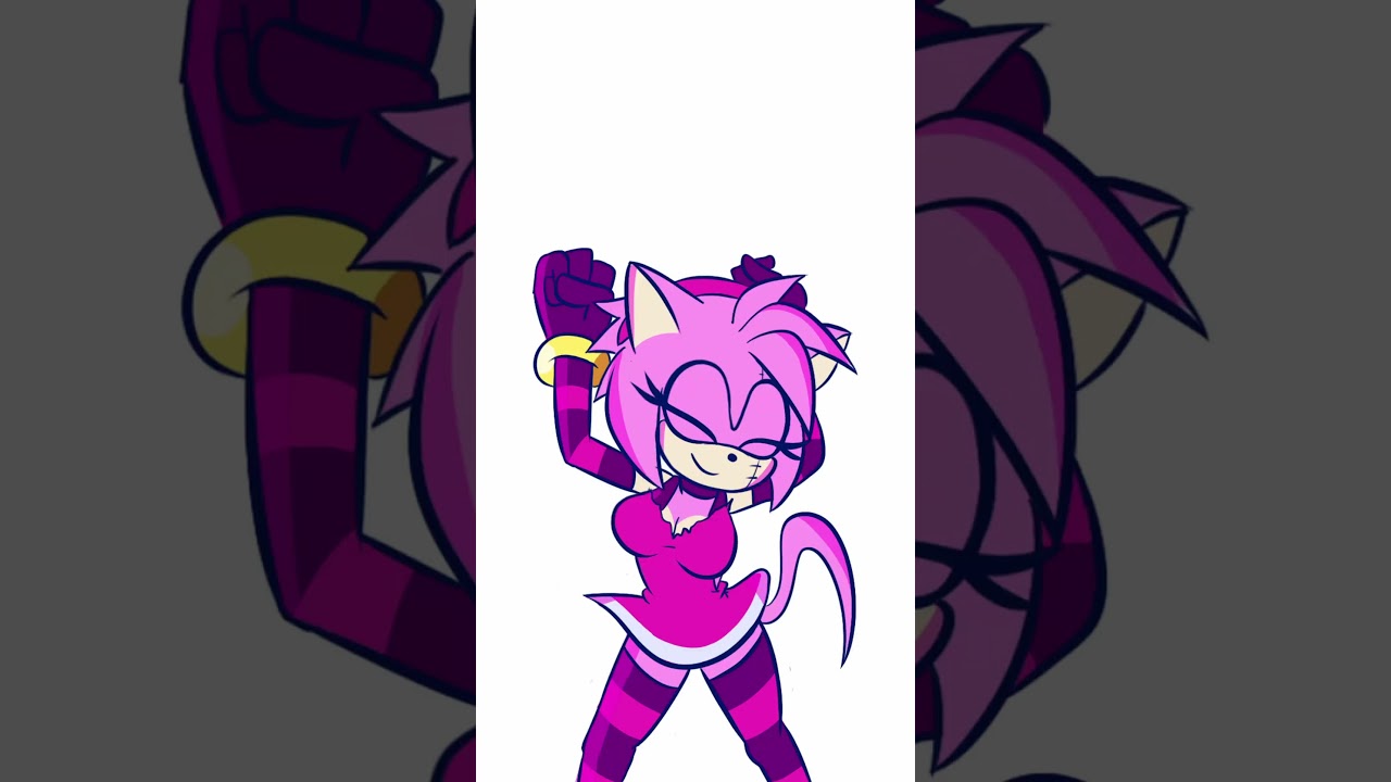 VIRUS AMY lonely lonely #short #shorts  #animation #sonamy #sonic