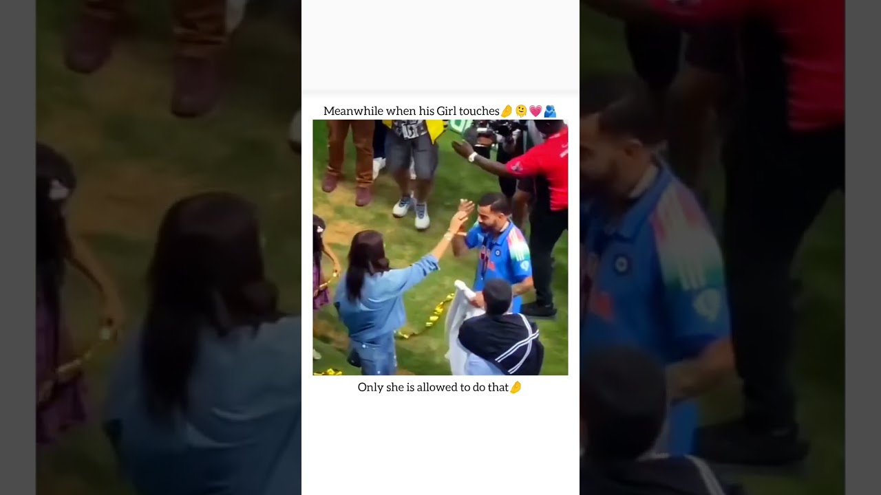 Virushka 🤌 Only Anushka is allowed to touch Virat's hair ❤️ #viratkohli #ytshorts #explorepage #rcb
