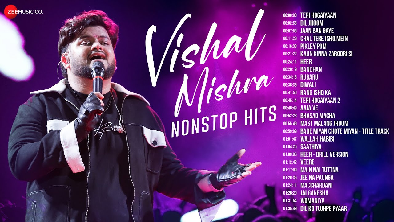 Vishal Mishra Non-Stop Hits 🎵 | Teri Hogaiyaan, Dil Jhoom, Jaan Ban Gaye, Pikley Pom, Heer & More