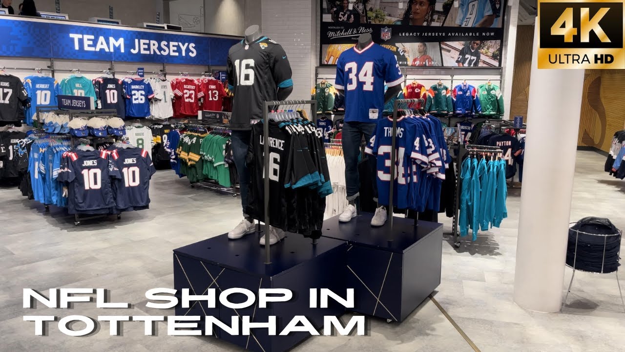 Visiting the NFL Shop at the Tottenham Experience ahead of Final Game of 2023 NFL London Games [4K]