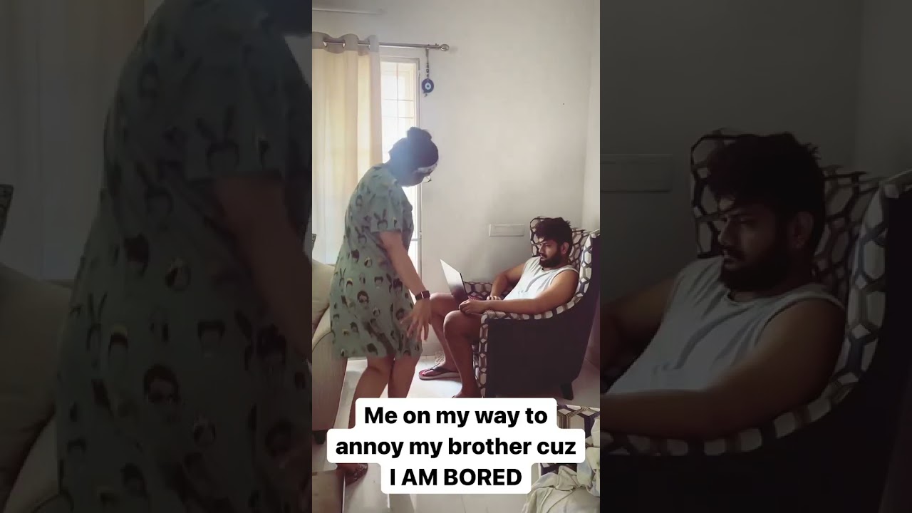 VJ priyanka at her mom house annoying her brother 🤣👫