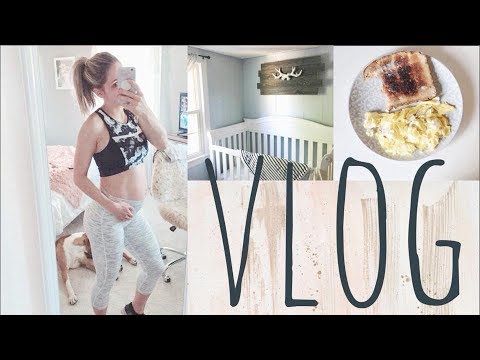 VLOG: Pregnancy Update, Workout, Nursery DIY's & MORE!