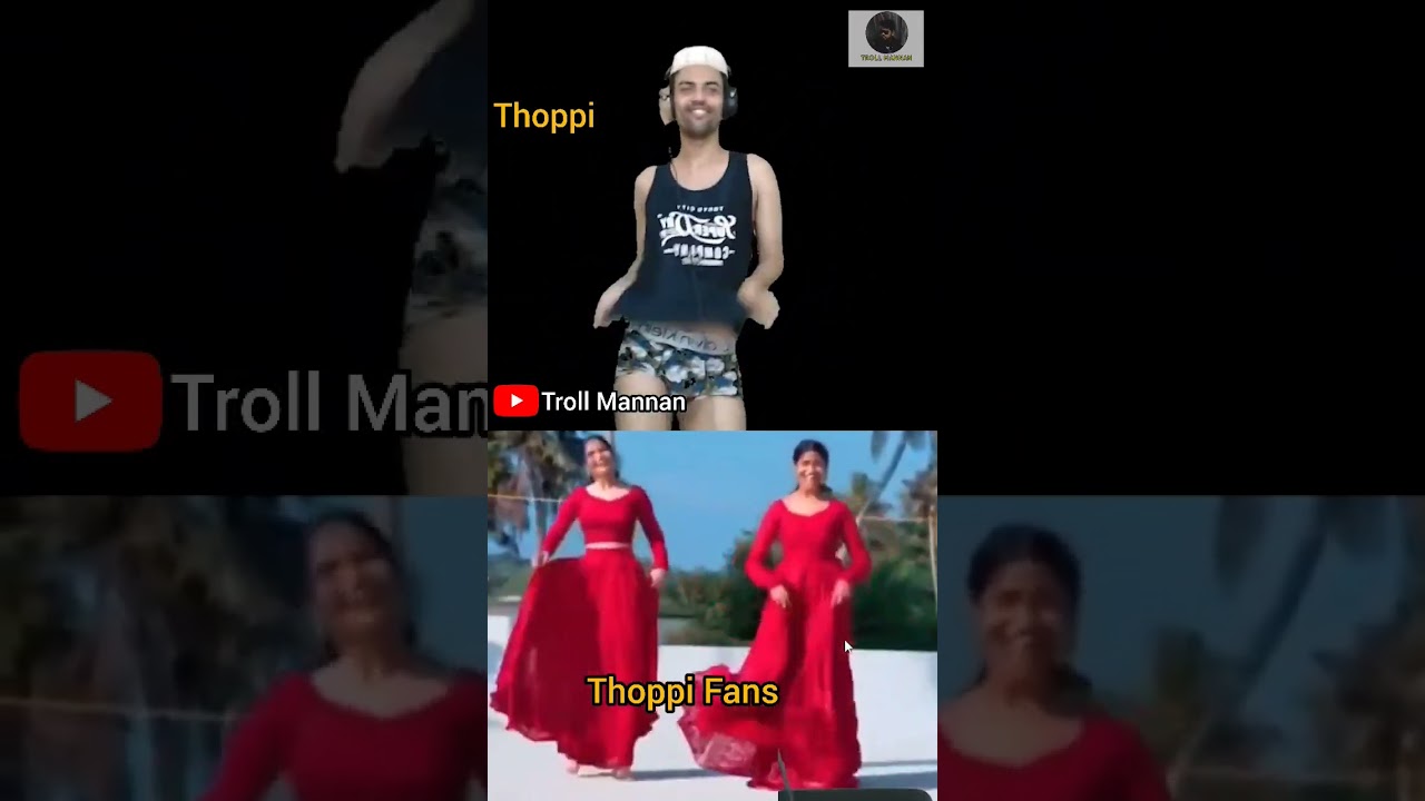 Vlogger Mrz Thoppi Dance Malayalam Troll #trollvideo #shorts #dancetroll #mrzthoppi