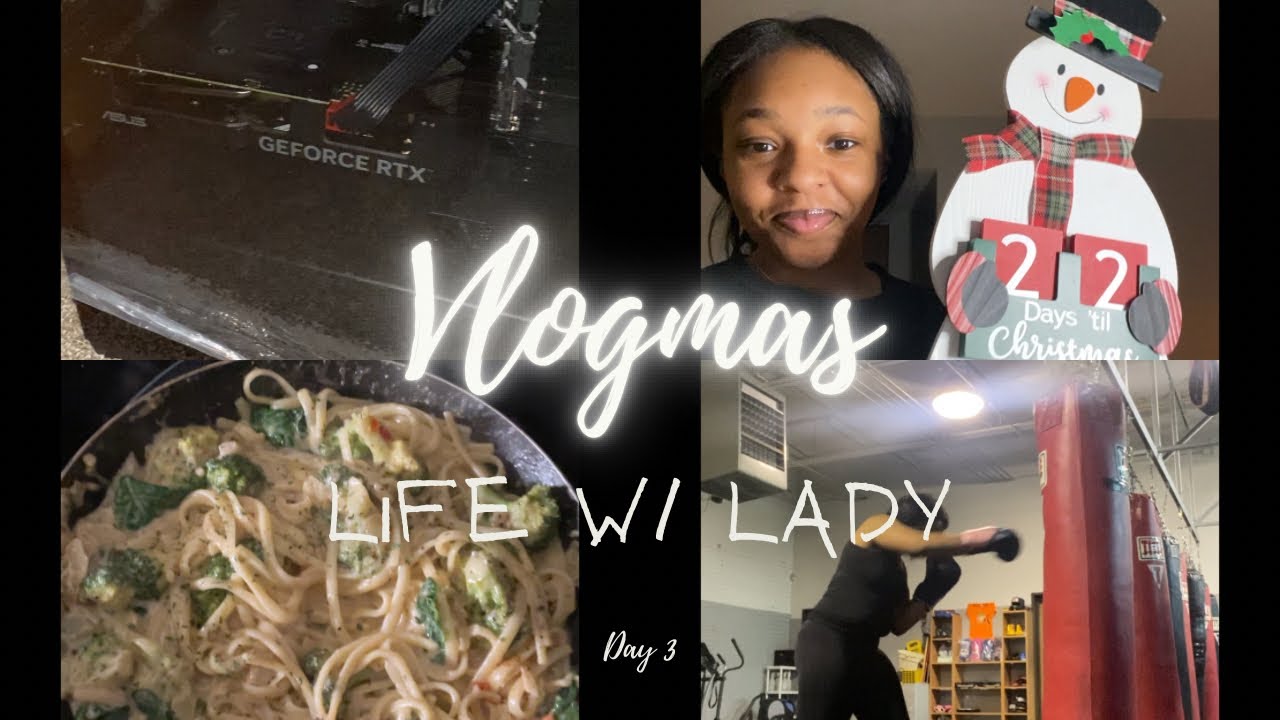 VLOGMAS DAY 3| Boxing/ Workout| Unbox Gaming PC I5.