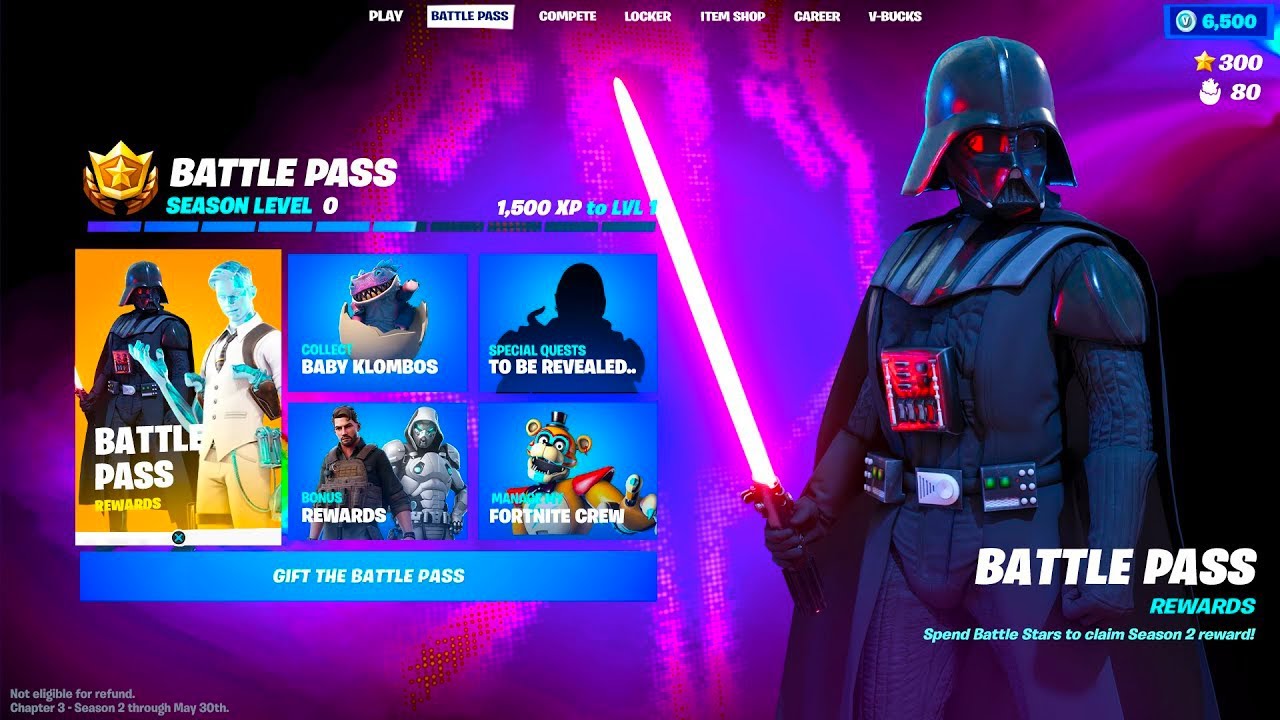 Voici les skins du passe de combat saison 2 chapitre 3 !