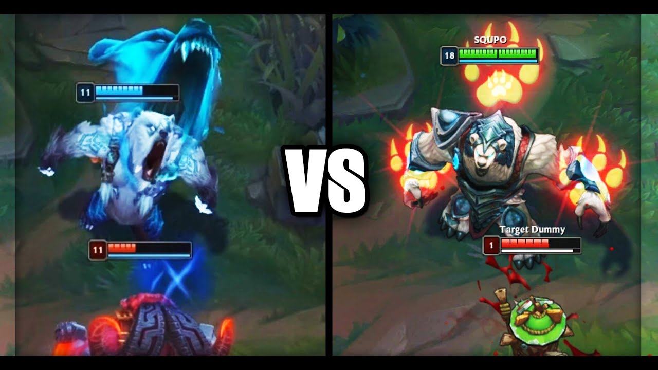Volibear Rework NEW vs OLD Abilities Comparison (League of Legends)