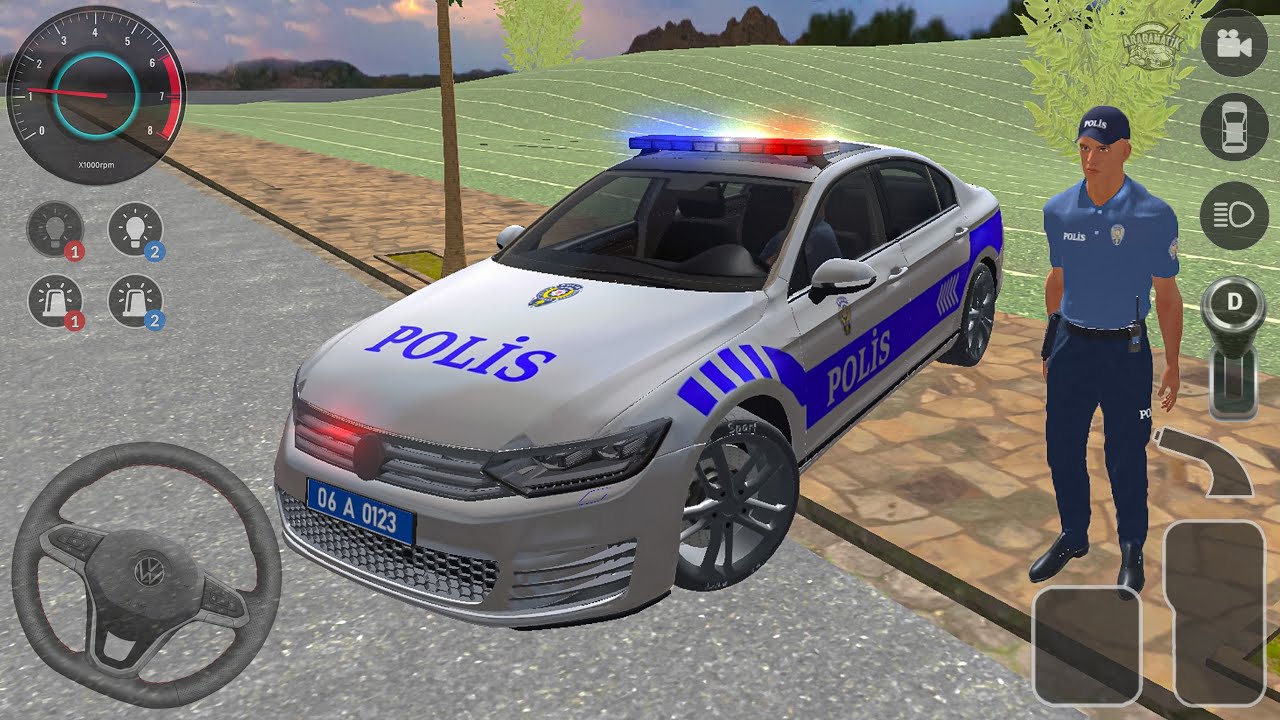 Volkswagen Passat Türk Polis Arabası Sürüş Oyunu - Polis Oyunu 2025 #43 - Android GamePlay