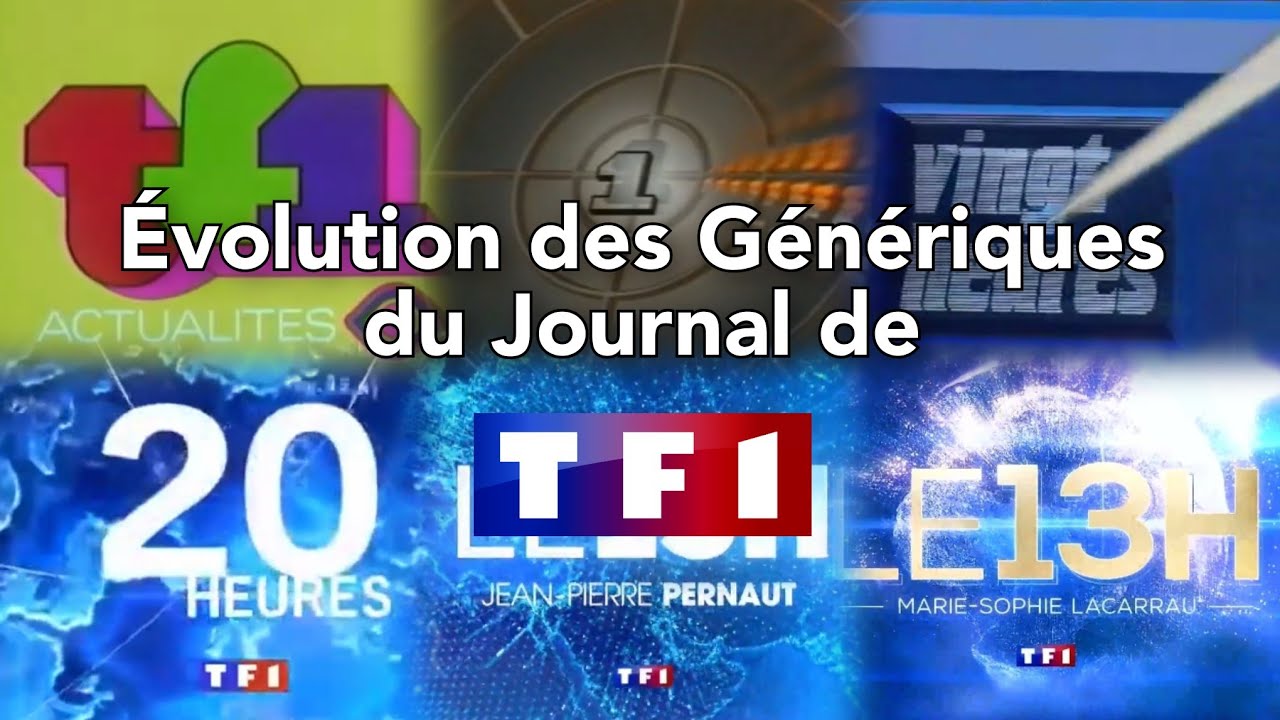 Évolution des Génériques du JT de TF1 entre 1975 et 2025 ! (Au 31 Mai 2025.)
