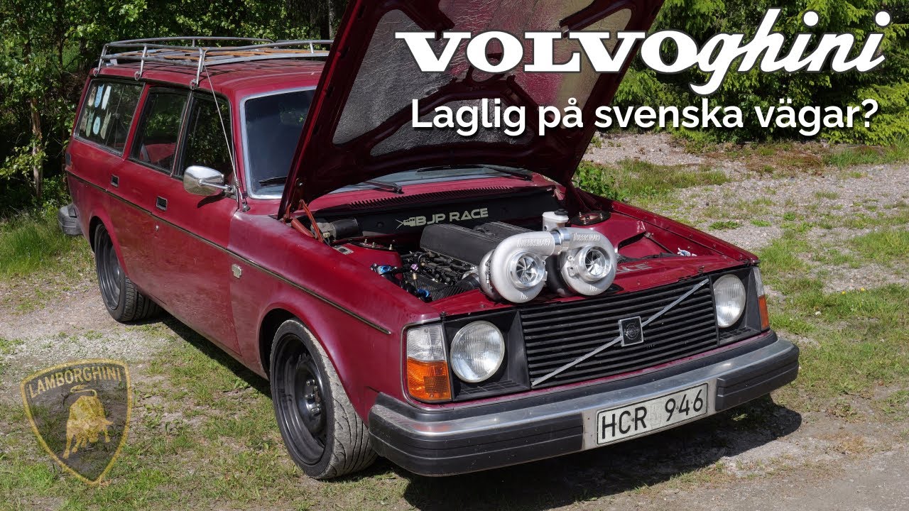 Volvo 245an Besiktigad med Lamborghini V10 Motor!?