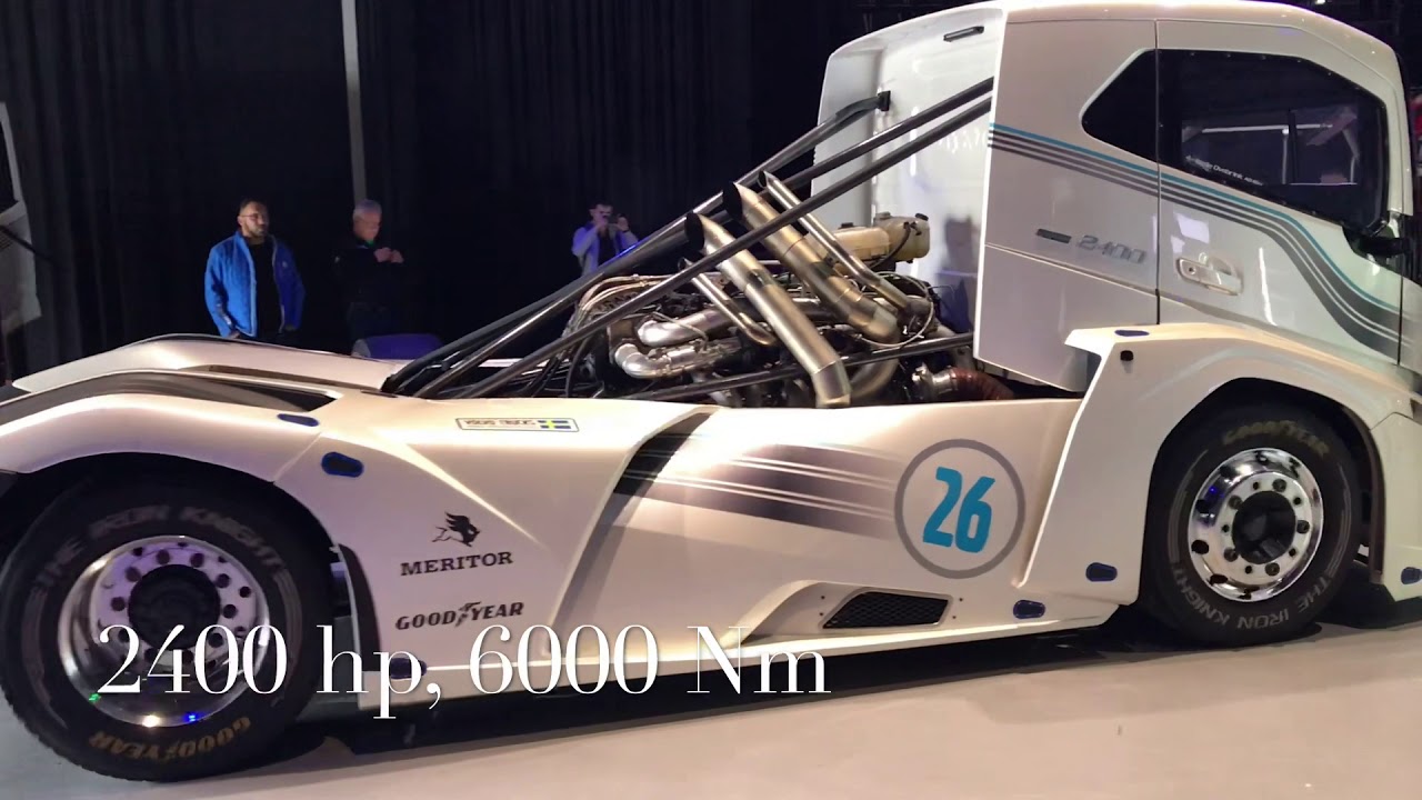 Volvo Iron Knight 2400 acceleration and exhaust sound