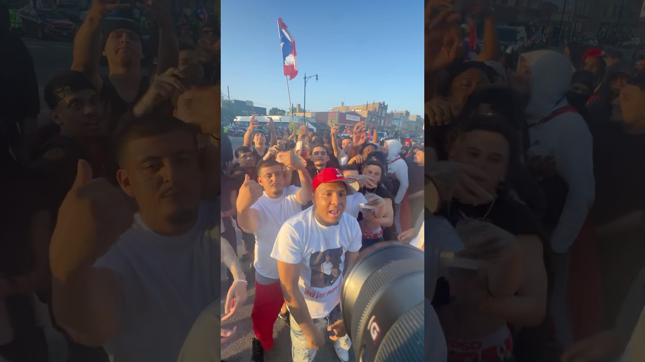 VON3300 SHOOTING NEW VIDEO IN HUMBOLDT PARK!! PUERTO RICAN PARADE🇵🇷 #EA4K #CHICAGO #LATINKINGS