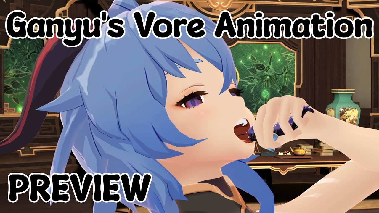 [Vore Animation] Preview - Ganyu's Hunger Fight