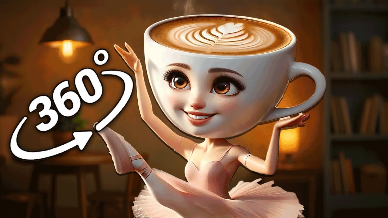 VR 360° Ballerina Cappuccina Movie Compilation!