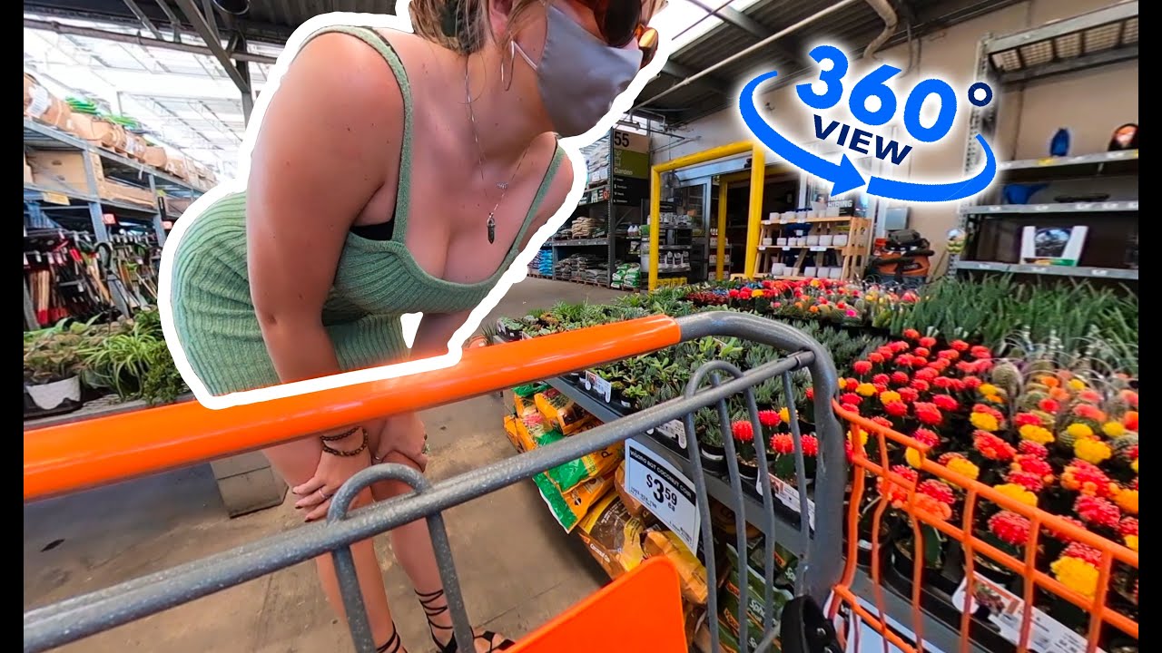 [VR 3D 5K] 360° PLANT SHOPPING with GIRL on BEAUTIFUL DAY!