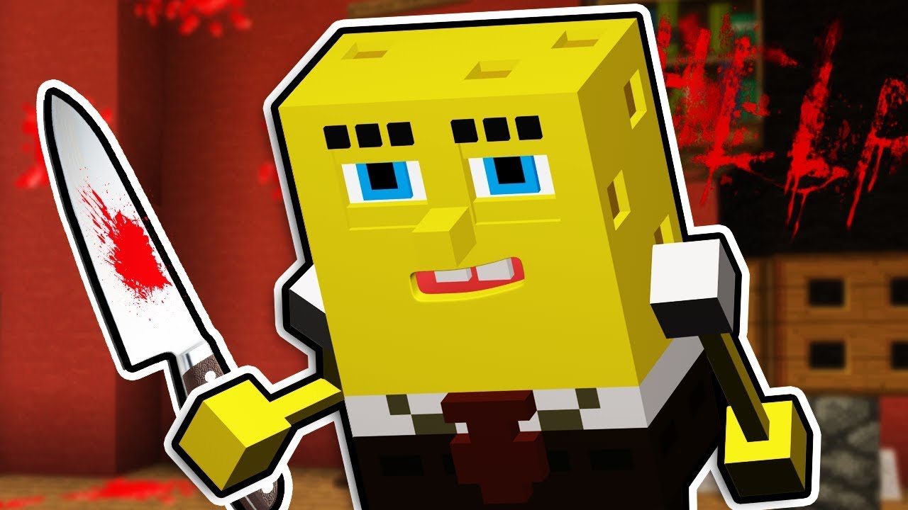 VRAŽEDNÝ SPONGEBOB MĚ MÁLEM ZABIL V MINECRAFTU🔪