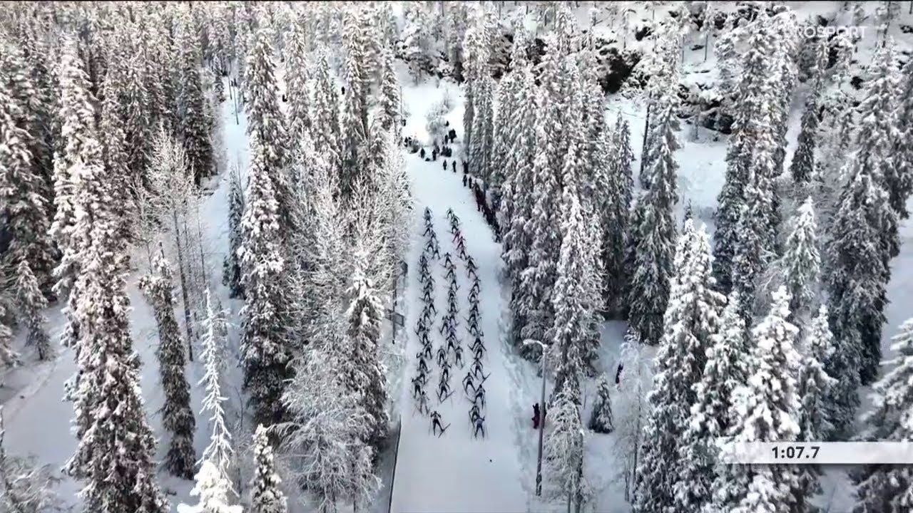 Världscupen Längdskidor 23/24 Ruka 20 km fristil masstart damer- Moa Ilar!