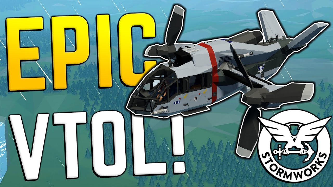 VTOL Loses Control After RESCUE! In Stormworks