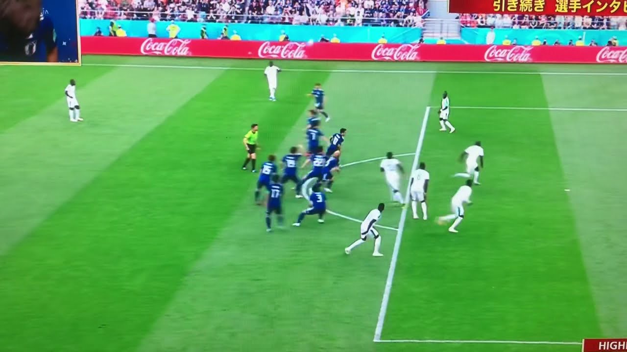 日本代表の絵に描いたようなオフサイドトラップW杯2018
