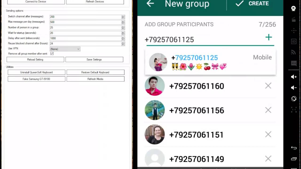 WA Group Sender QueenSoft