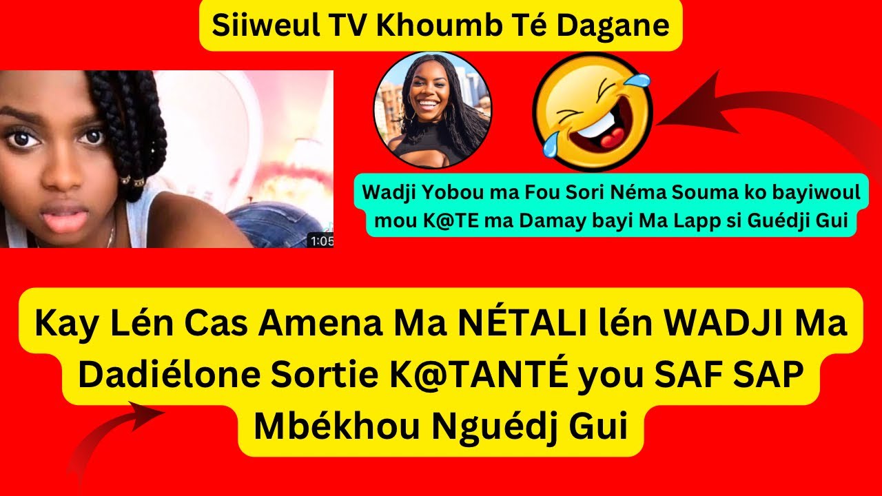 Wakhtane K@tanté🤣NÉTALI lén Wadji ma Dadiélone Plage Mouné écartél ma K@te wala ma bayila nga noyé