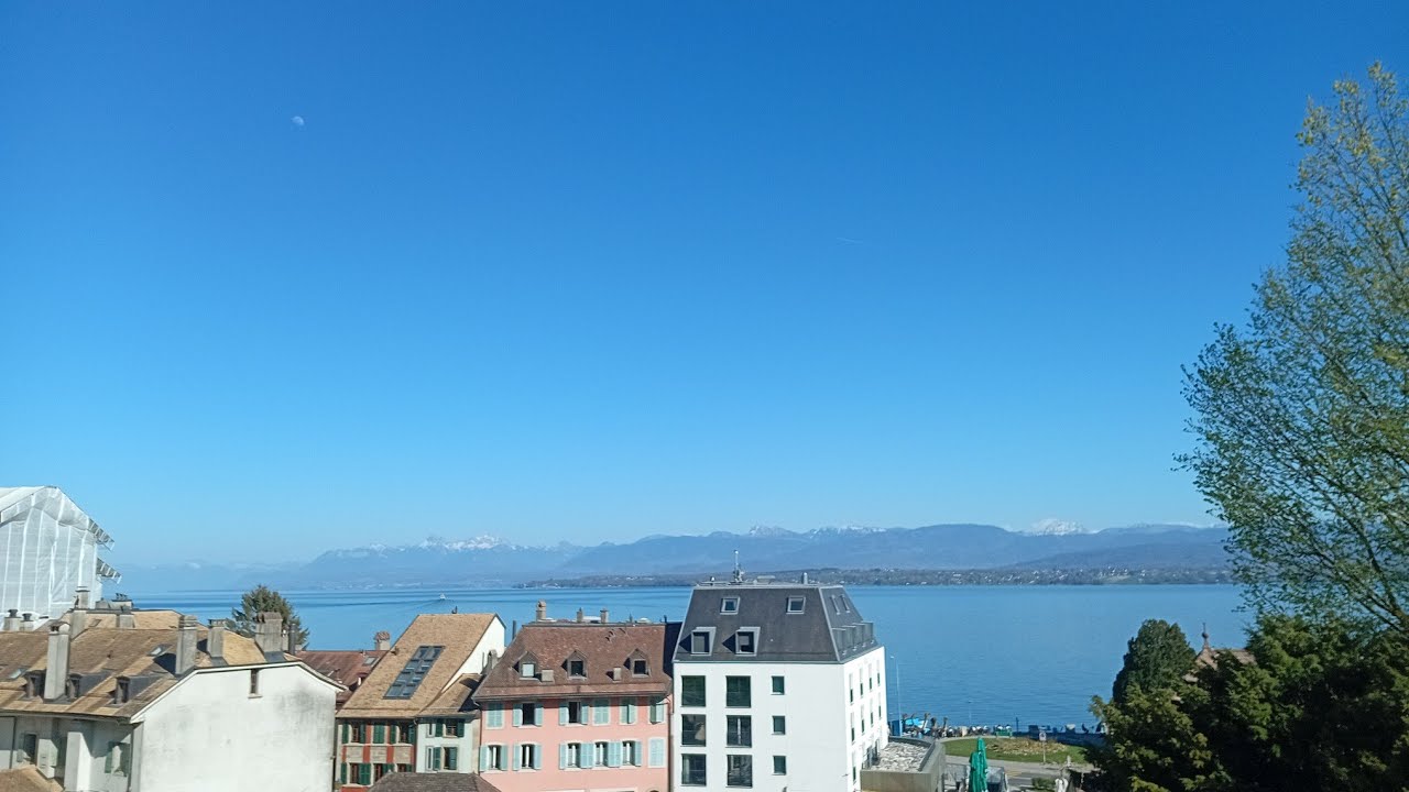 Walking  around  lake  &Chateau  de nyon switzerland