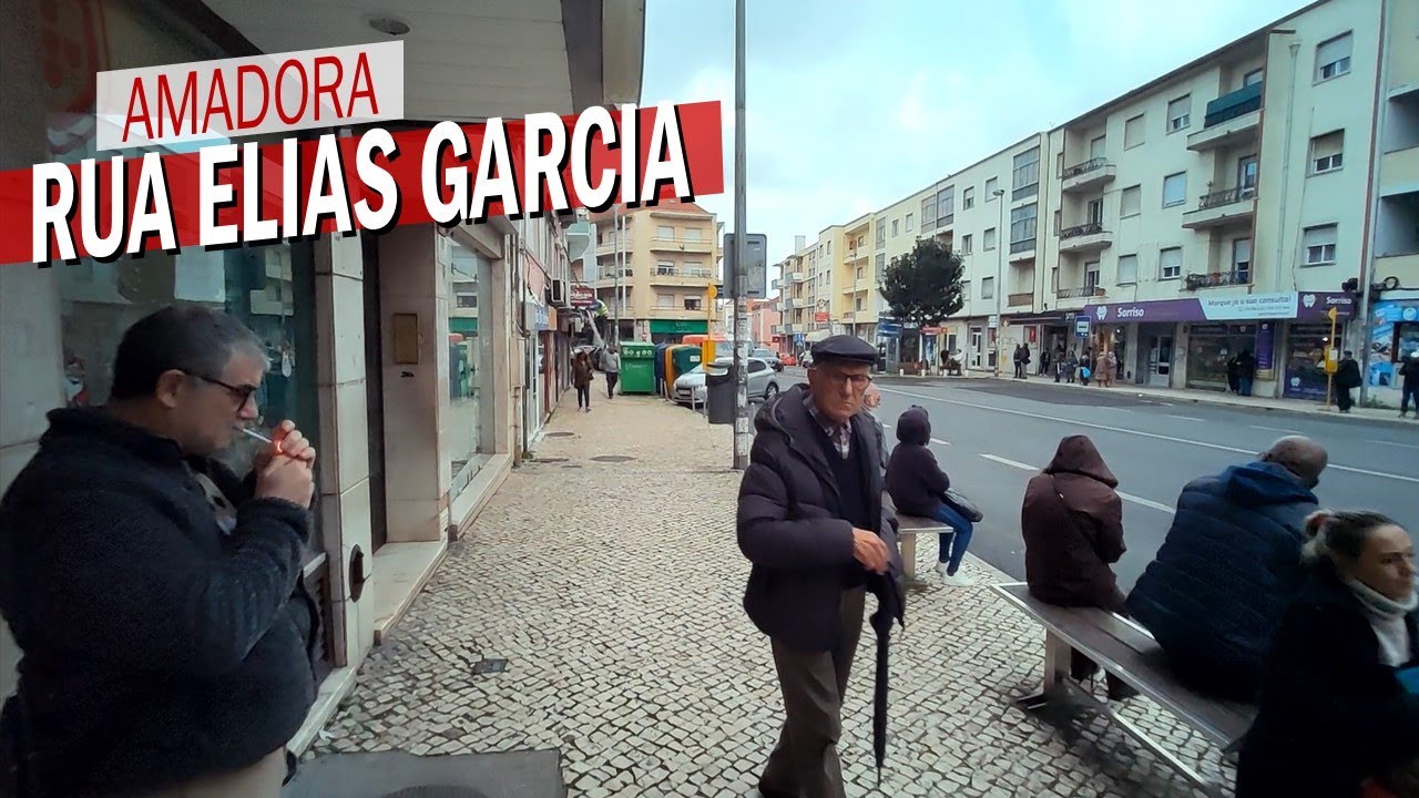 Walking Lisbon 🇵🇹 Bustling Suburbs: Amadora's Rua Elias Garcia