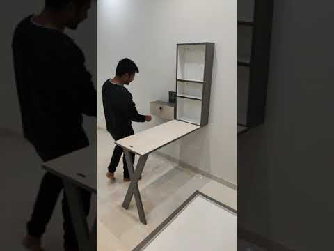 Wall mounted study table | featuring my son Milan