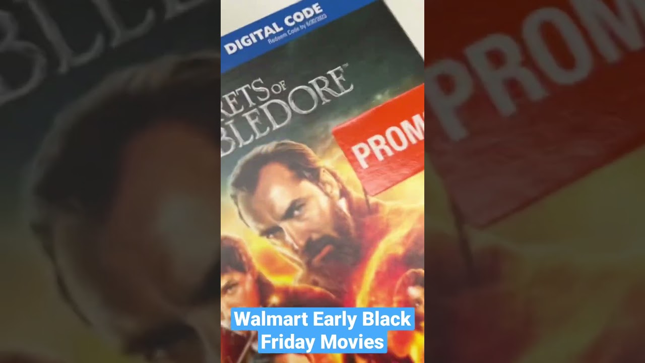Walmart Early Black Friday DVDs