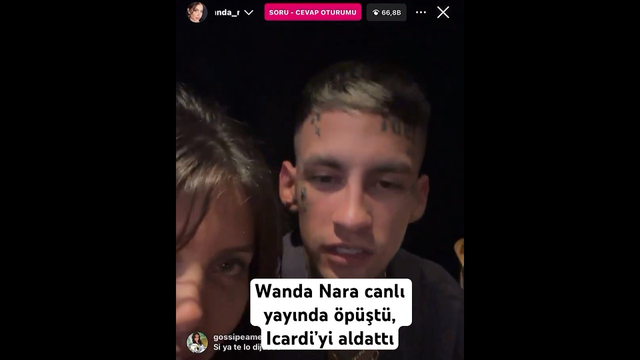 Wanda Nara canlı yayında öpüştü, Icardi’yi böyle aldattı #wandanara #icardi