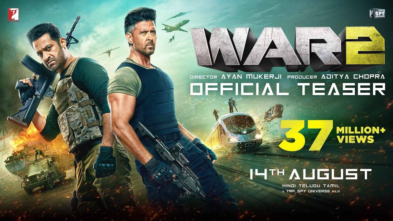 WAR 2 | Official Teaser | Hrithik Roshan | NTR | Kiara Advani | Ayan Mukerji | YRF Spy Universe
