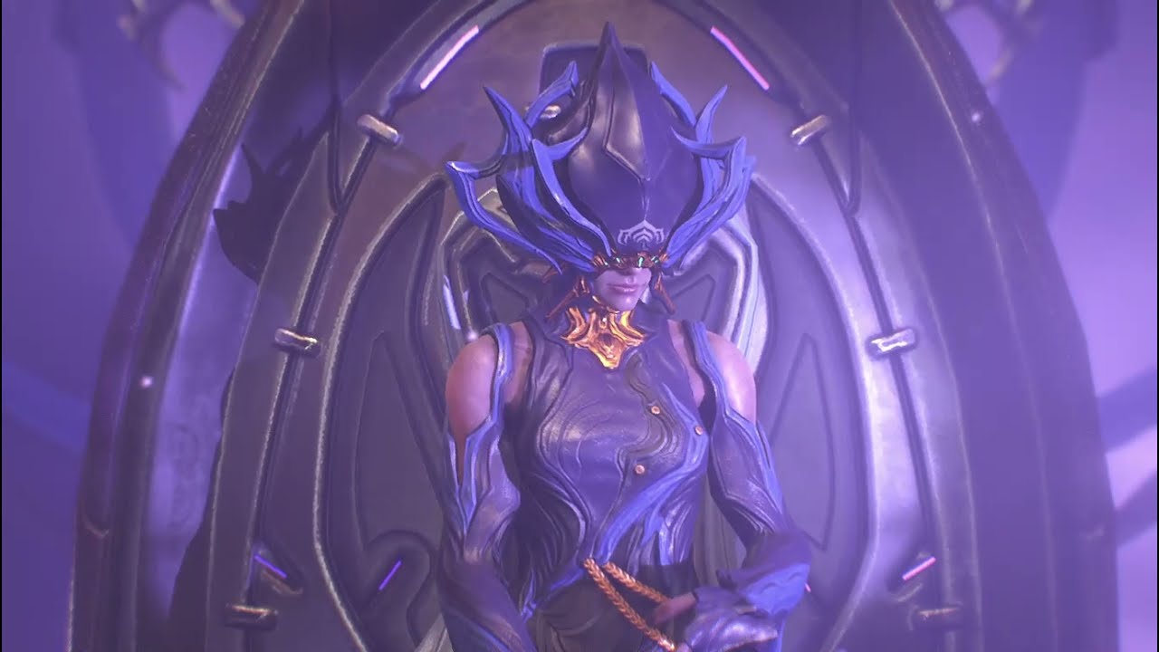 Warframe Space Mom Saying thank you.