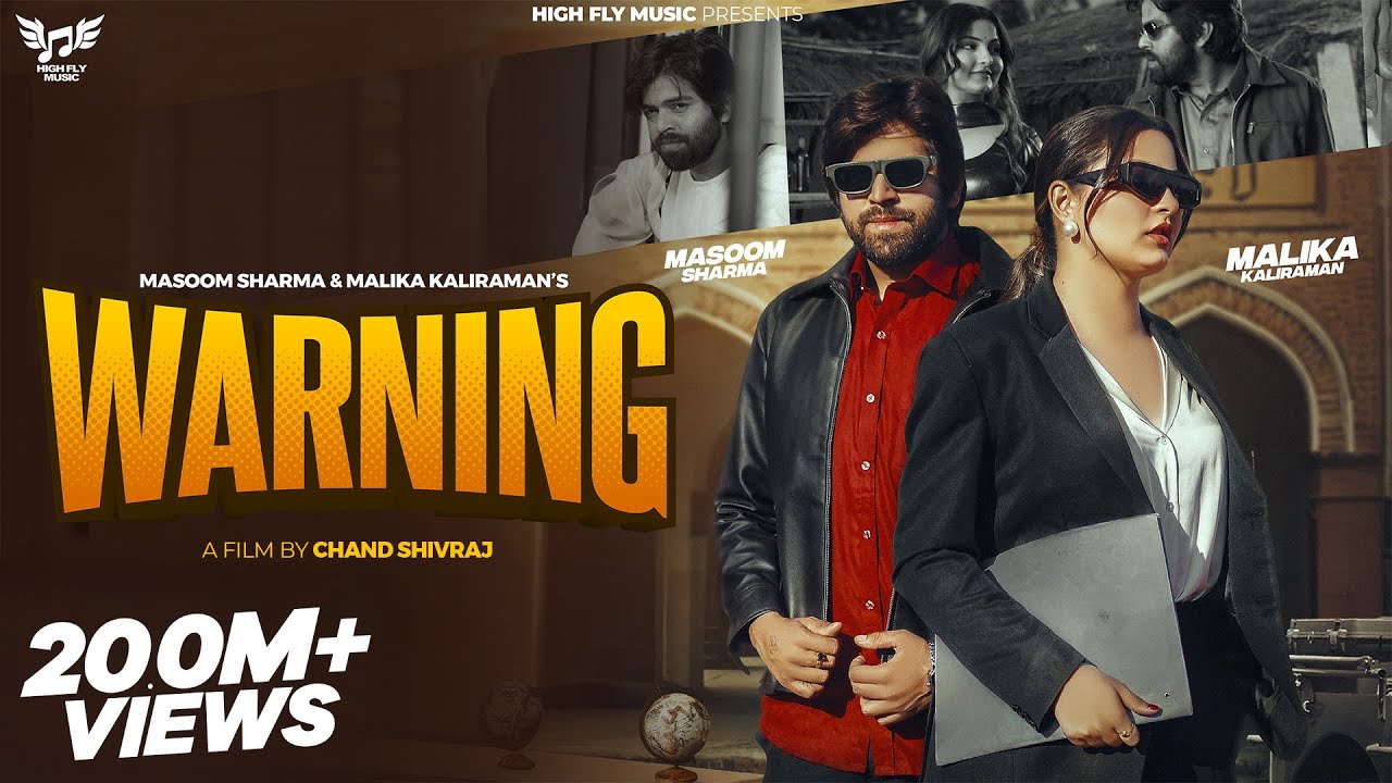 WARNING (Official Video) | Masoom Sharma | Malika Kaliraman | Haryanvi Songs Haryanavi 2025