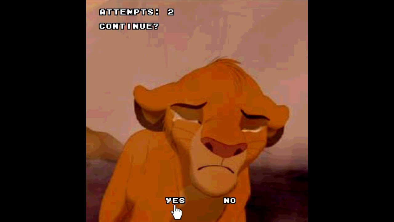 (WARNING: SCARY!) The Lion King (English MD Bootleg) Continue, Gam Over Screens