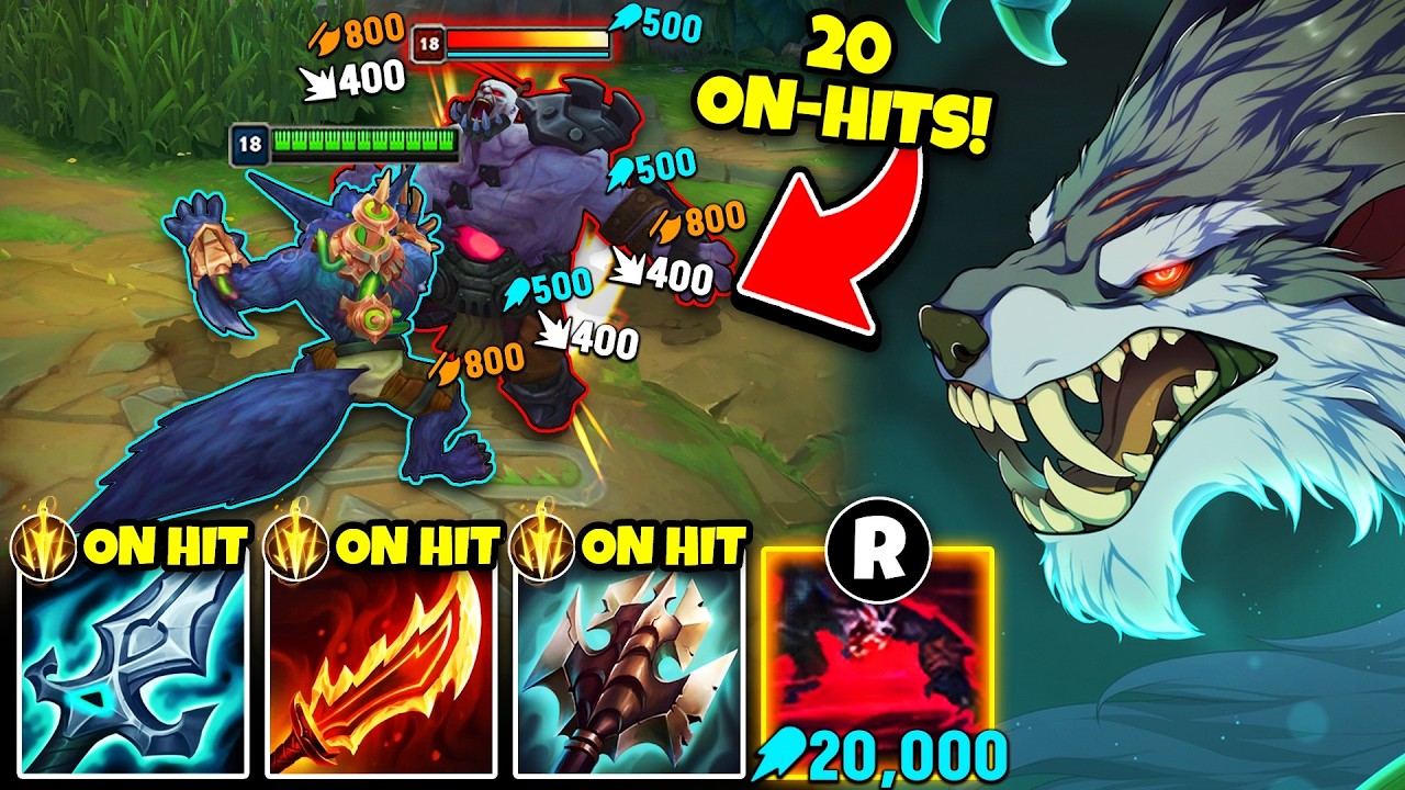 Warwick but I apply 20 ON-HIT EFFECTS at once with my ult... (ONE SHOT TANKS)