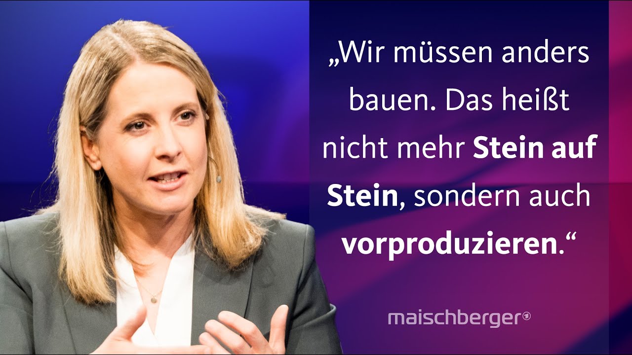 Was bringt der „Bau-Turbo“? Bundesbauministerin Verena Hubertz (SPD) im Gespräch | maischberger