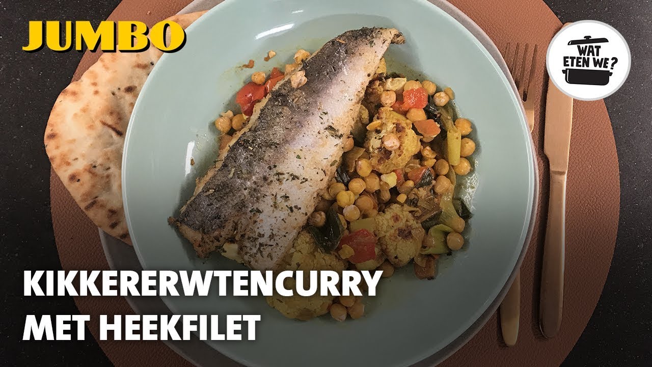 Wat eten we? Kikkererwtencurry met heekfilet
