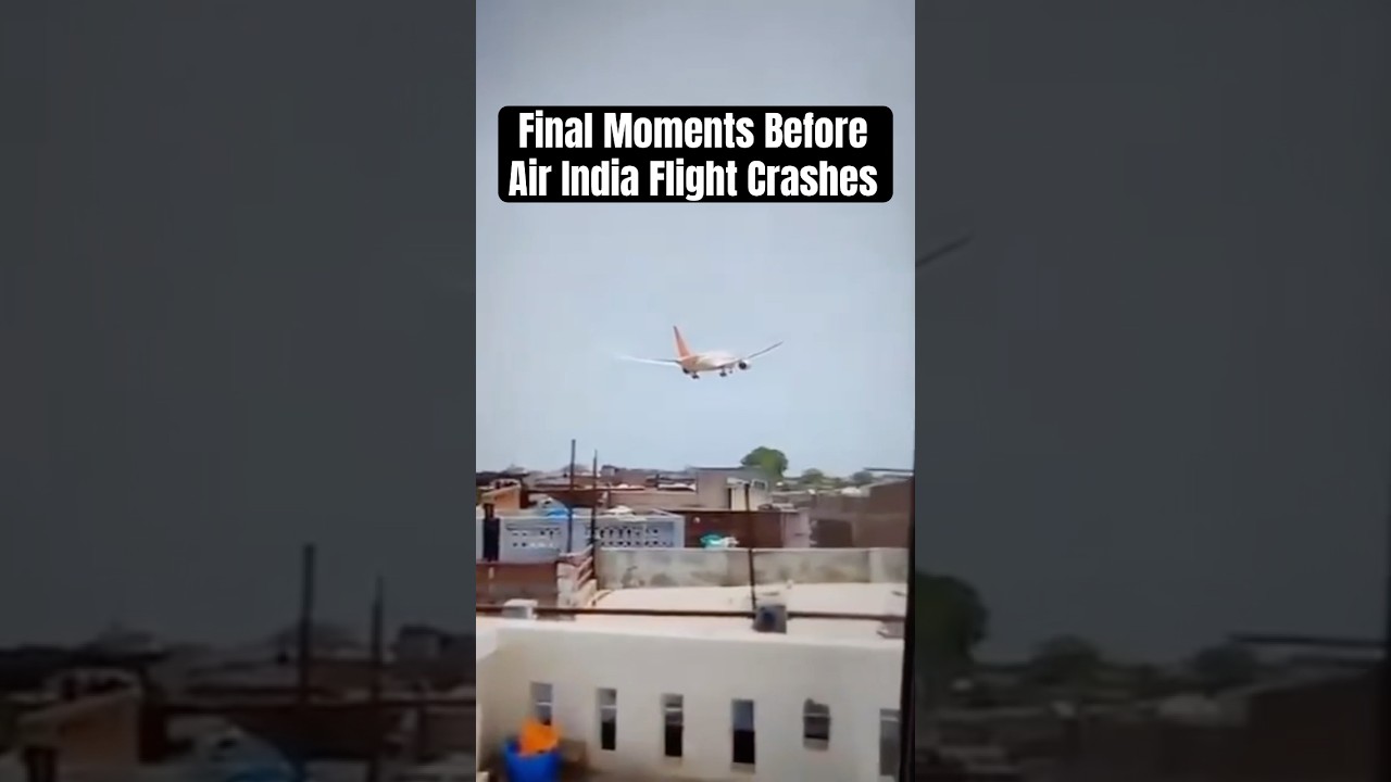 #Watch Air India Flight Crashes With 242 On Board #airindia #ahmedabad