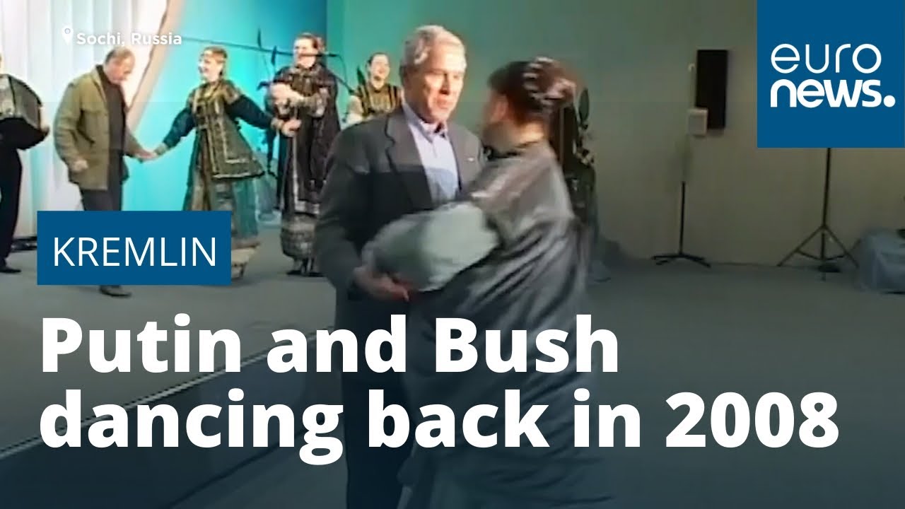 Watch: Archive footage released of George W Bush and Vladimir Putin dancing