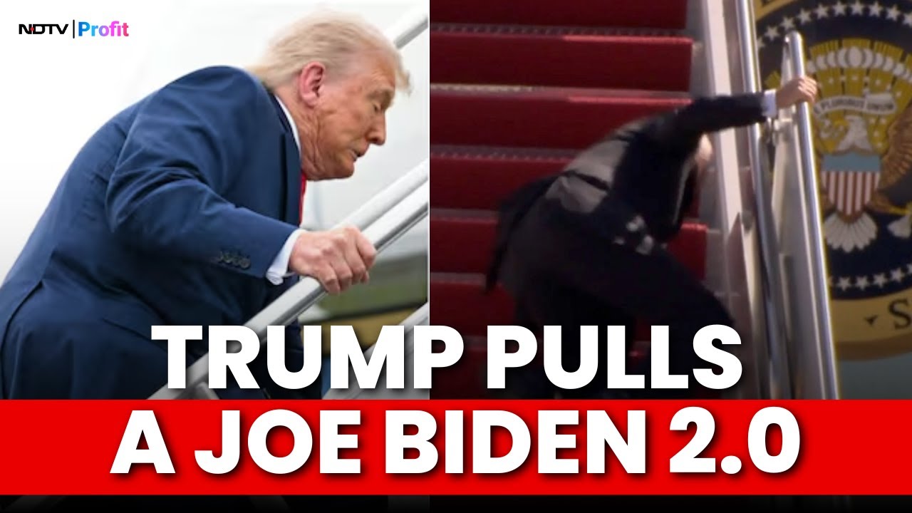 Watch: Donald Trump Stumbles, Gets Reminded Of Joe Biden's Fall