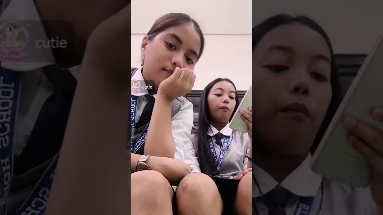 Watch still end, A cute students live Bigo in class Ep153